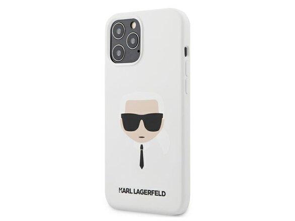 obrazok z galerie Karl Lagerfeld case for iPhone 12 Mini 5,4&quot; KLHCP12SSLKHWH white hard case Silicone Karl's Hea