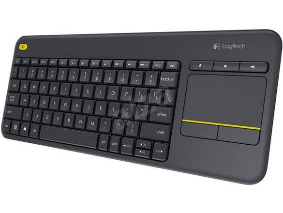 obrazok z galerie Logitech® K400 Plus Wireless Touch Keyboard Black, SK / CZ