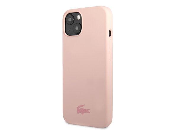 obrazok z galerie Lacoste Liquid Silicone Glossy Printing Logo Kryt pro iPhone 13 Pink