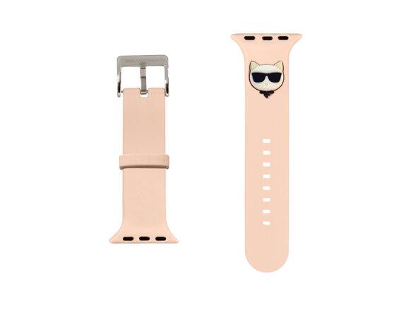 obrazok z galerie Karl Lagerfeld Choupette Head Řemínek pro Apple Watch 38/40mm Pink