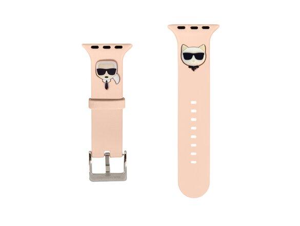 obrazok z galerie Karl Lagerfeld Karl and Choupette remienok Apple Watch 38/40mm - ružové