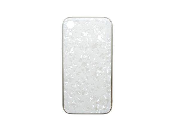 obrazok z galerie Puzdro Marble Glass iPhone XR biele