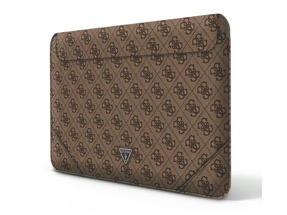 obrazok z galerie Guess PU 4G Triangle Metal Logo Computer Sleeve 13/14" Brown