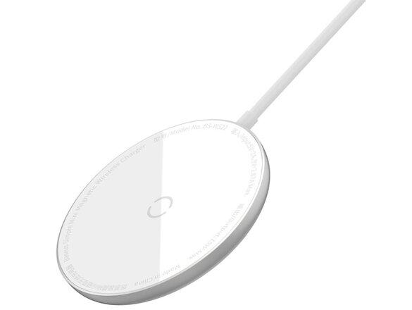 obrazok z galerie Baseus WXJK-F02 Simple Mini Magnetic Bezdrátová Nabíječka White
