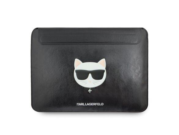 obrazok z galerie Karl Lagerfeld Choupette Head Embossed Computer Sleeve 16" Black