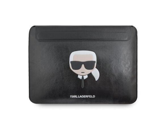 obrazok z galerie Karl Lagerfeld Head Embossed Computer Sleeve 16" Black