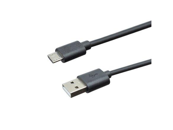 obrazok z galerie mobilNET dátový kábel Micro USB 2,4A, 1m, čierny