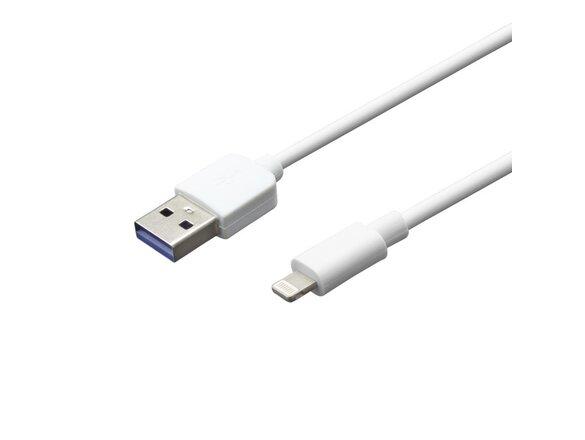 obrazok z galerie mobilNET dátový kábel USB - Lightning 2A, Eko balenie, biela, 2M