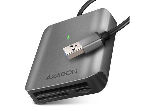 obrazok z galerie AXAGON CRE-S3, USB-A 3.2 Gen 1 - SUPERSPEED čtečka karet, 3-slot & lun SD/microSD/CF, podpora UHS-II