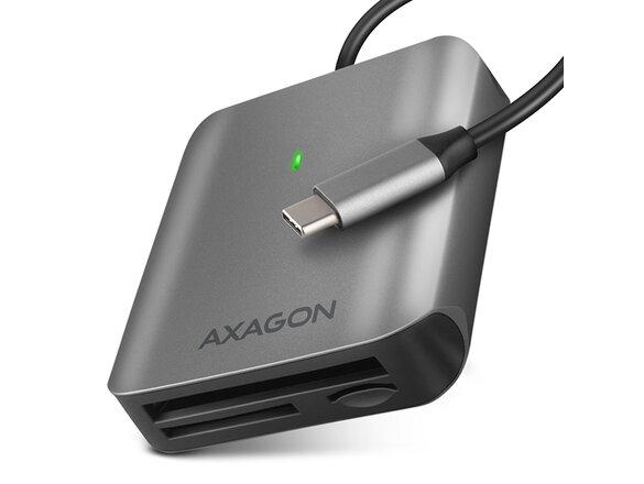 obrazok z galerie AXAGON CRE-S3C, USB-C 3.2 Gen 1 - SUPERSPEED čtečka karet 3-slot & lun SD/microSD/CF, podpora UHS-II