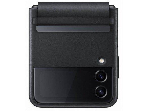 obrazok z galerie EF-VF721LBE Samsung Kožený Kryt pro Galaxy Z Flip 4 Black