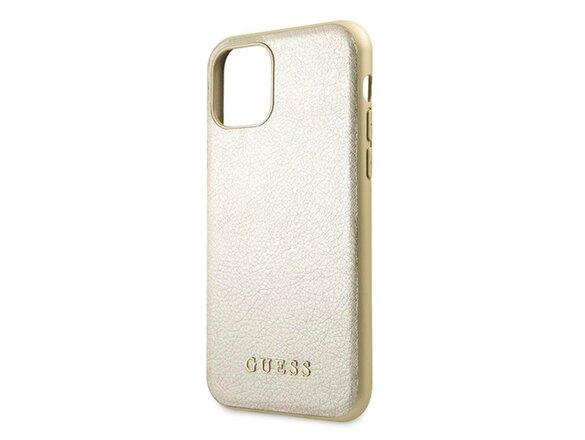 obrazok z galerie Guess case for iPhone 11 Pro GUHCN58IGLGO gold hard case Iridescent