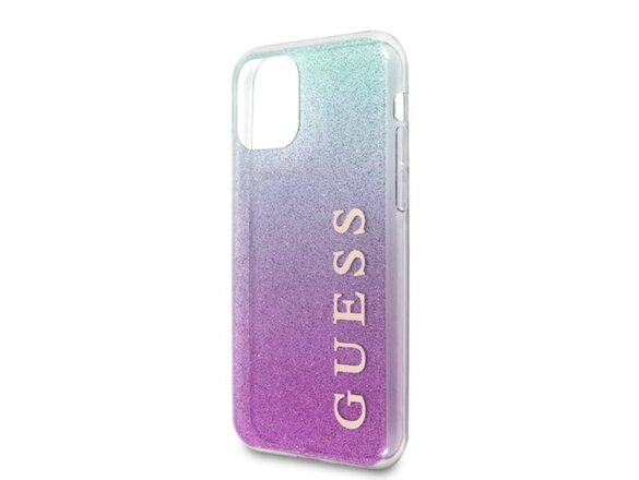 obrazok z galerie Guess case for iPhone 11 Pro GUHCN58PCUGLPBL pink-blue hard case Glitter Gradient