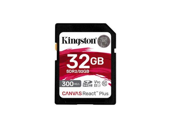 obrazok z galerie Kingston Canvas React Plus/SDHC/32GB/300MBps/UHS-II U3 / Class 10