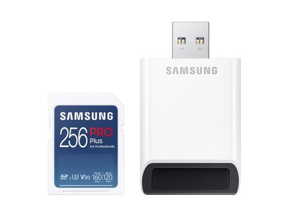 obrazok z galerie Samsung SDXC 256GB PRO PLUS + USB adaptér