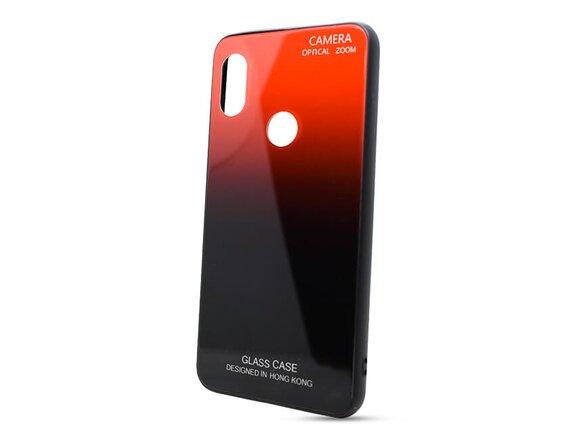 obrazok z galerie Puzdro Gradient Glass TPU Xiaomi Note 6 Pro - červené