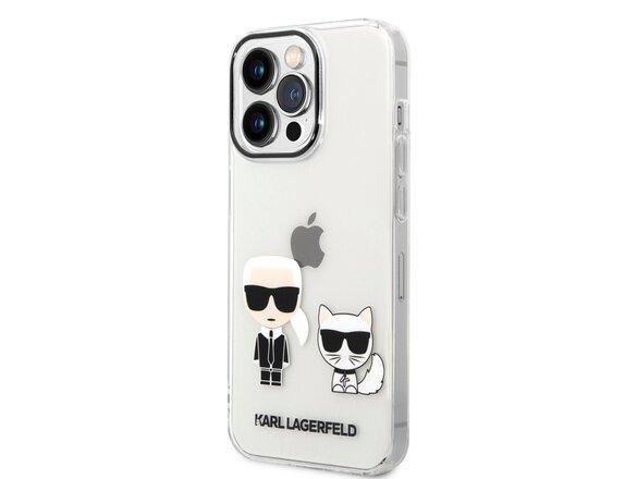 obrazok z galerie Karl Lagerfeld PC/TPU Ikonik Karl and Choupette Zadní Kryt pro iPhone 14 Pro Max Transparent