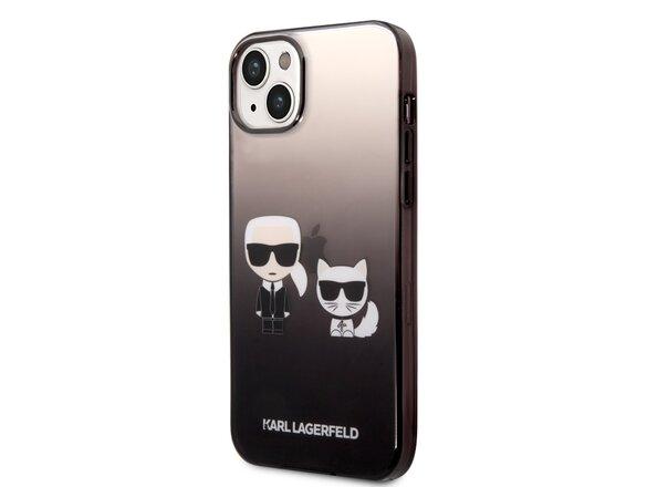 obrazok z galerie Karl Lagerfeld Gradient Karl and Choupette Zadní Kryt pro iPhone 14 Plus Black
