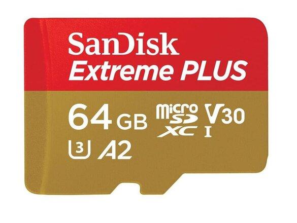 obrazok z galerie SanDisk Extreme PLUS microSDXC 64GB 200MB/s + ada.