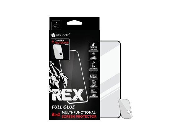 obrazok z galerie Sturdo Rex protective glass + Camera protection Samsung Galaxy A52 / A52s / A52 LTE / A52 5G, čierne, 6v1