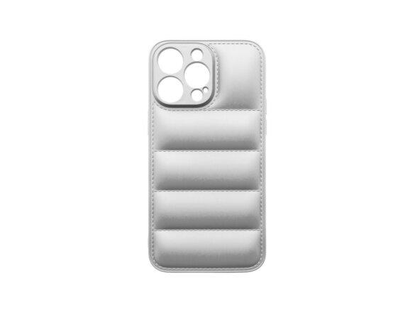 obrazok z galerie mobilNET silikónové puzdro iPhone 14 Pro, strieborné, Puff