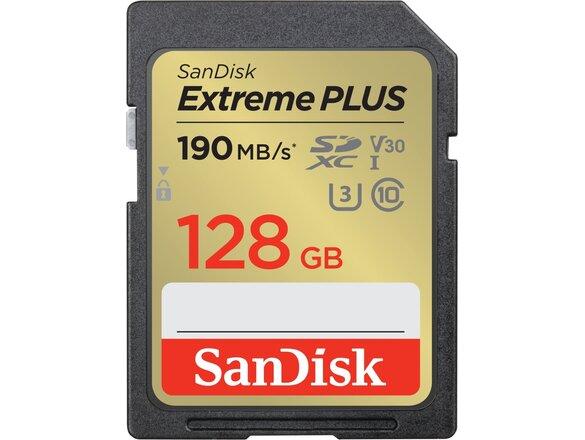 obrazok z galerie SanDisk Extreme PLUS SDXC 128GB 190MB/s V30 UHS-I