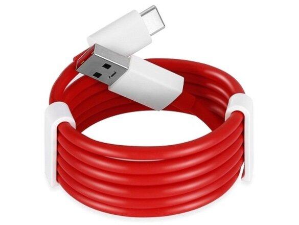 obrazok z galerie OnePlus D401 Warp Charge Type-C Datový Kabel (150cm) Red (Bulk)