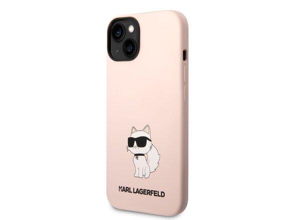 obrazok z galerie Karl Lagerfeld Liquid Silicone Choupette NFT Zadní Kryt pro iPhone 14 Plus Pink