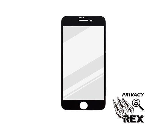 obrazok z galerie Sturdo Rex Privacy ochranné sklo iPhone 7 / iPhone 8 / iPhone SE 2020 / iPhone SE 2022, Full Glue, čierne