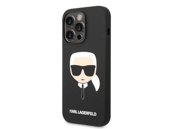 obrazok z galerie Karl Lagerfeld MagSafe Kompatibilní Kryt Liquid Silicone Karl Head pro iPhone 14 Pro Max Black