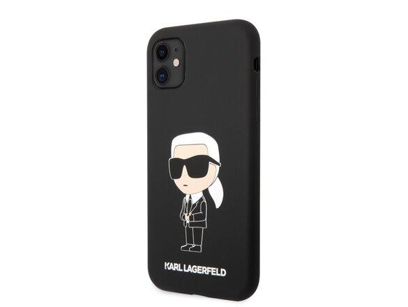 obrazok z galerie Karl Lagerfeld Liquid Silicone Ikonik NFT Zadní Kryt pro iPhone 11 Black