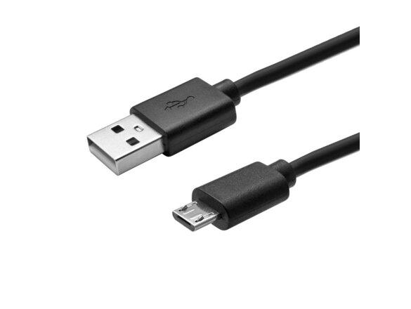 obrazok z galerie mobilNET dátový kábel Micro USB 1M, 2A, čierny, BULK