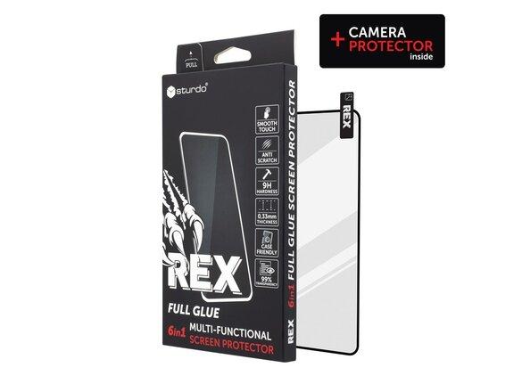 obrazok z galerie Sturdo Rex protective glass + Camera protection Xiaomi 12T 5G, Full Glue 6v1