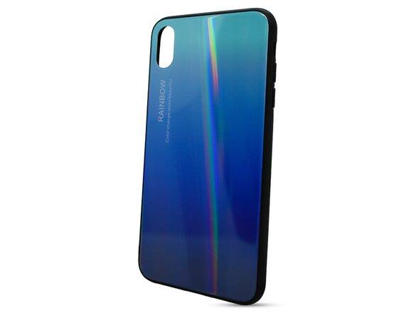 obrazok z galerie Puzdro Rainbow Glass TPU iPhone XS Max - modré