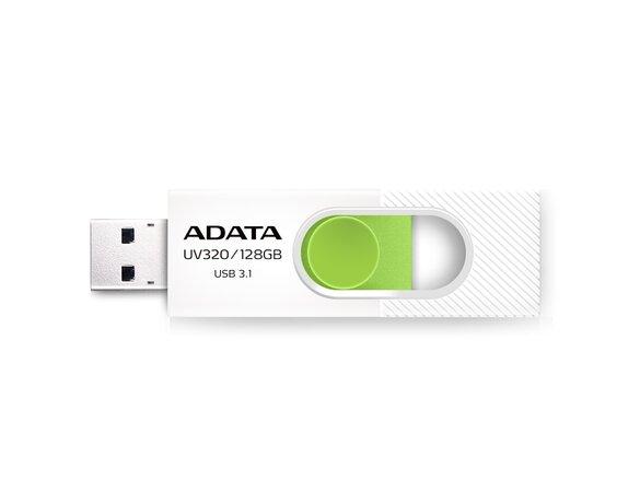 obrazok z galerie USB kľúč ADATA UV320 128GB USB 3.0 Zeleno-biely