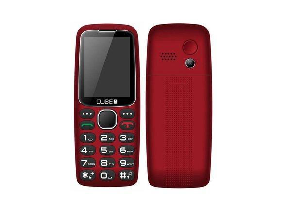 obrazok z galerie CUBE1 S300 Senior Dual SIM, Červený - porušené balenie