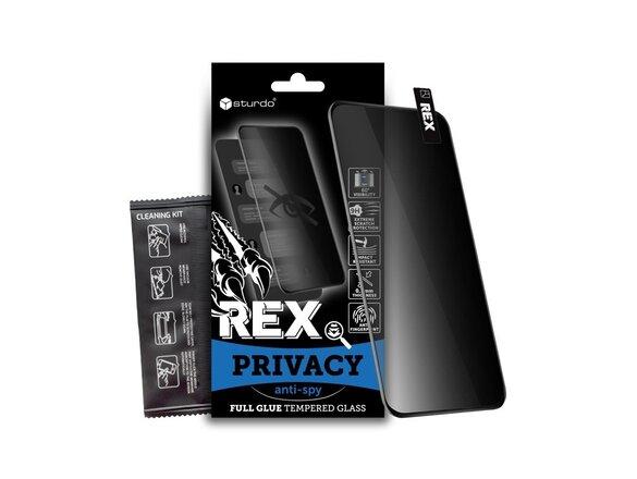 obrazok z galerie Sturdo Rex Privacy ochranné sklo Xiaomi Redmi Note 11, Full Glue