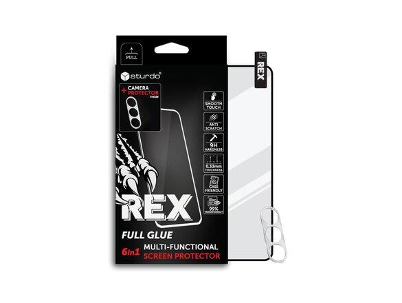 obrazok z galerie Sturdo Rex protective glass + Camera protection Samsung Galaxy A54, Full Glue 6v1
