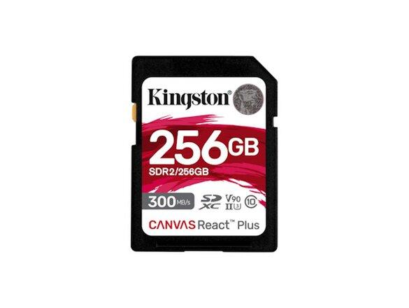 obrazok z galerie Kingston Canvas React Plus/SDHC/256GB/300MBps/UHS-II U3 / Class 10