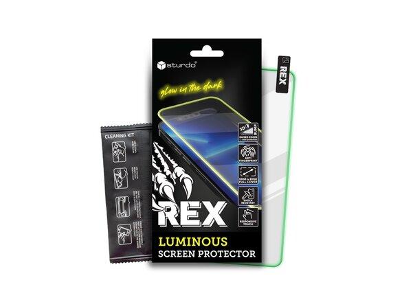 obrazok z galerie Sturdo Rex Luminous ochranné sklo iPhone 14, zelená