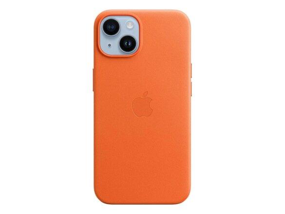 obrazok z galerie MPP83ZM/A Apple Kožený Kryt vč. MagSafe pro iPhone 14 Orange