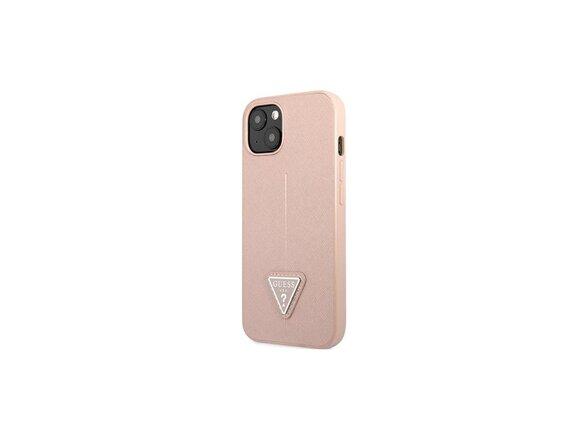 obrazok z galerie Guess case for iPhone 14 Plus 6,7&quot; GUHCP14MPSATLP pink HC Saffiano PU Triangle