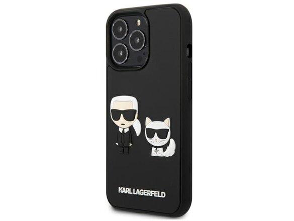 obrazok z galerie Karl Lagerfeld case for iPhone 13 Pro KLHCP13L3DRKCK black hard case Iconic Karl & Choupette Head
