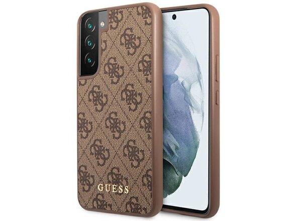 obrazok z galerie Guess case for Samsung Galaxy S23 Plus GUHCS23MG4GFBR brown hardcase 4G Metal Gold Logo