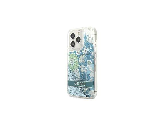 obrazok z galerie Guess case for iPhone 13 Pro Max 6,7&quot; GUHCP13XLFLSN  green hard case Flower Liquid Glitter