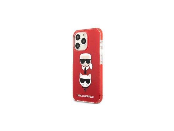 obrazok z galerie Karl Lagerfeld case for iPhone 13 Pro KLHCP13LTPE2TR red hard case Iconic Karl & Choupette