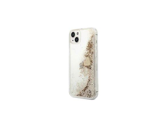 obrazok z galerie Guess case for iPhone 14 Pro Max 6,7&quot; GUOHCP14XGLHFLGO gold HC Liquid Glitter Charms