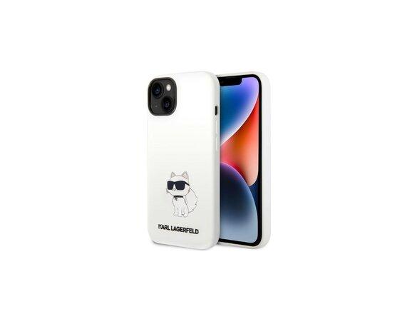 obrazok z galerie Karl Lagerfeld case for iPhone 14 Pro 6,1&quot; KLHMP14LSNCHBCH white hard case Magsafe Silicone NF