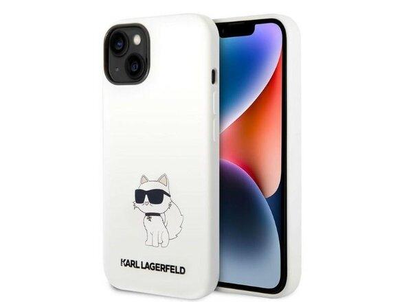 obrazok z galerie Karl Lagerfeld case for iPhone 14 Plus 6,7&quot; KLHCP14MSNCHBCH white HC Silicone NFT Choupette