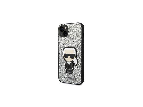 obrazok z galerie Karl Lagerfeld case for iPhone 14 Plus 6,7&quot; KLHCP14MGFKPG silver HC Glitter Flakes Ikonik